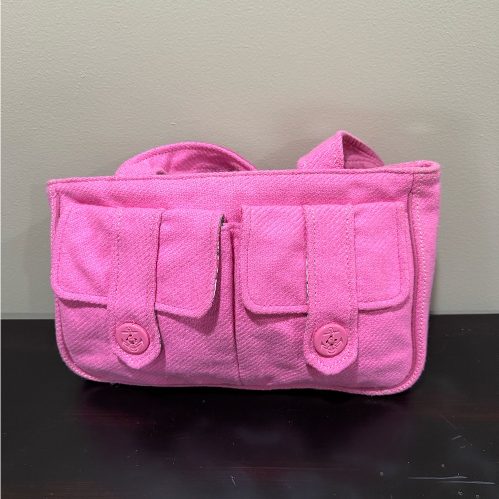 Abercrombie & Fitch Pink Wool Shoulder Bag